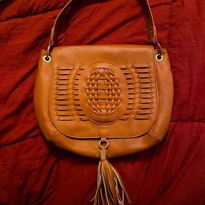 Dolce Vita Woven Design satchel (faux leather)